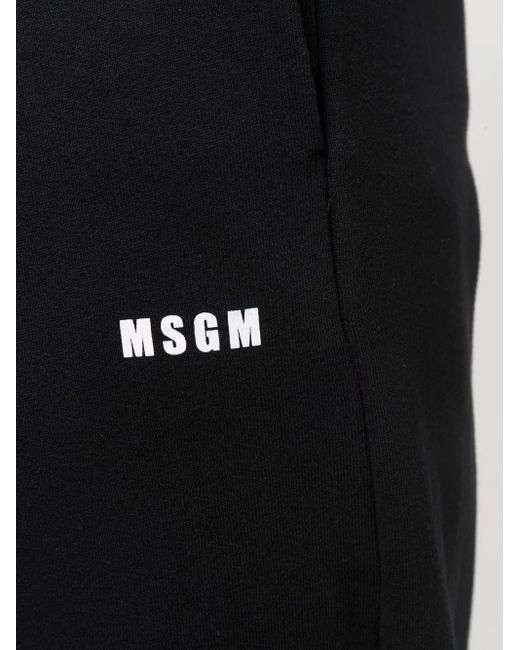 MSGM Black Jogger Pants for men