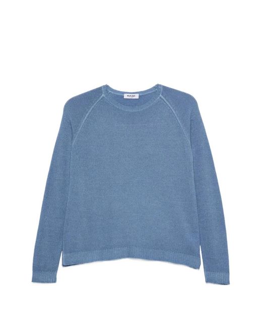 Base London Blue Round-Neck Sweater