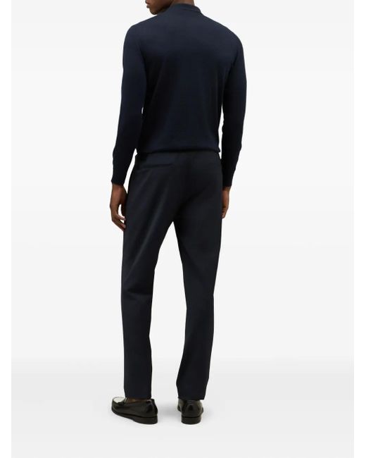 Boglioli Blue Drawstring Trousers for men