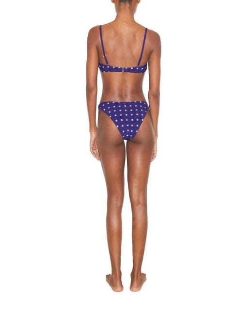 Tory Burch ジオメトリック ビキニボトム Purple