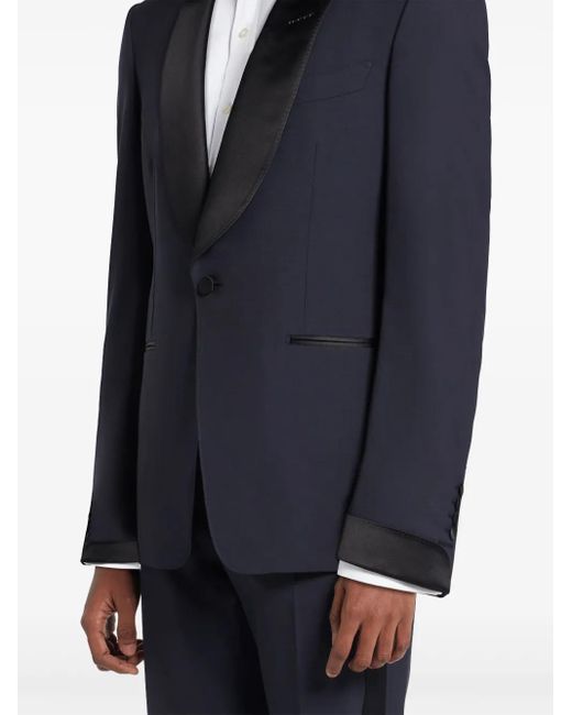 Tom Ford Blue Satin-Trim Suit for men