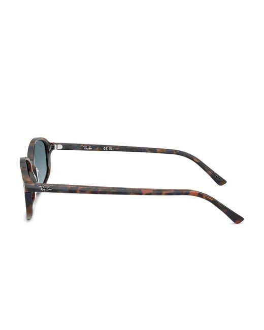 Ray-Ban Gray Tortoiseshell Rectangle Sunglasses