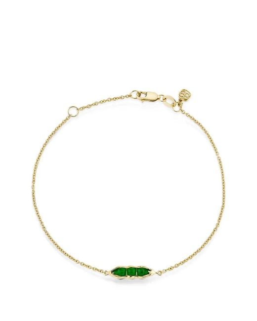 Sydney Evan Metallic Pea-Pod Chain-Link Bracelet