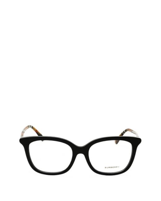 Burberry Black Rectangular-Frame Glasses