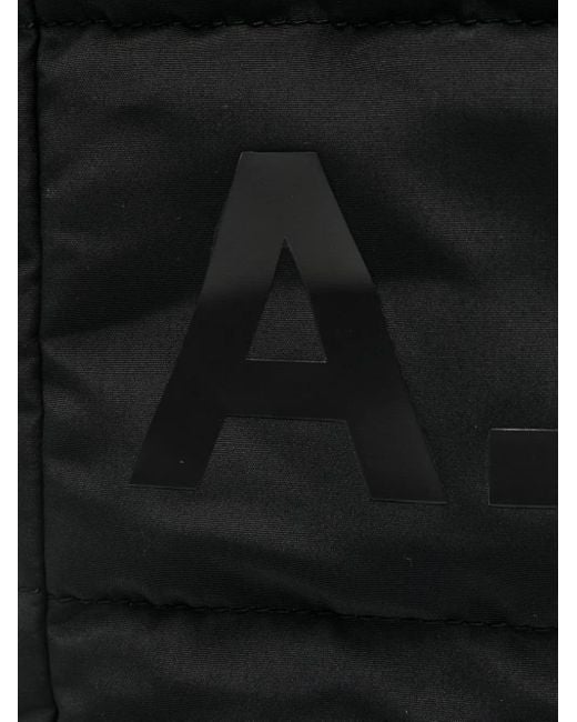 A.P.C. Gesteppte Tote Bag mit Logo-Print in Black für Herren