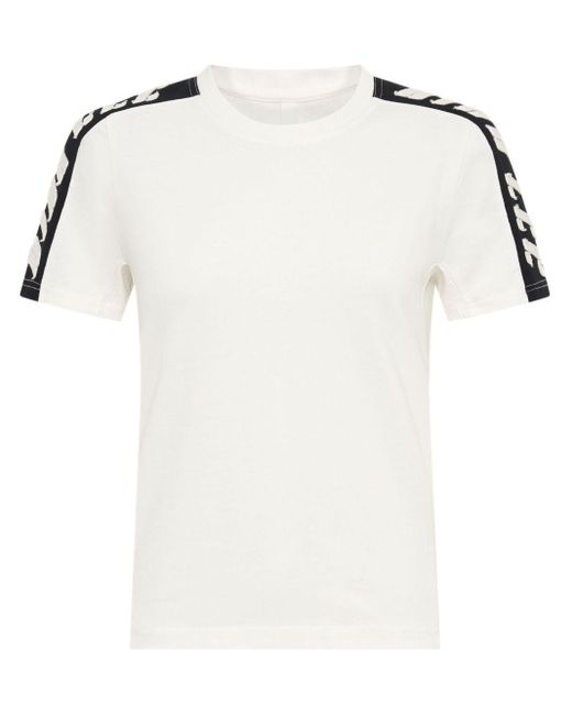 Dion Lee T-shirt Met Logo-applicatie in het White