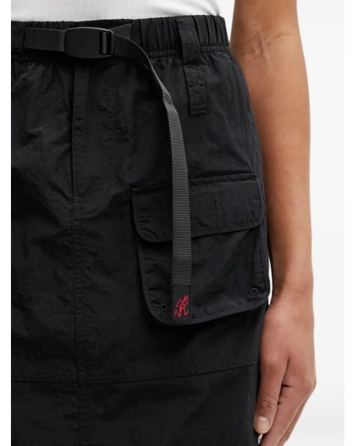 Gramicci Black Belted Cargo Midi Skirt