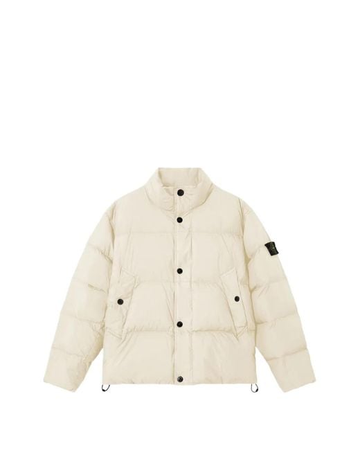 Stone Island Natural 4100109 Crinkle Reps Ny Jacket