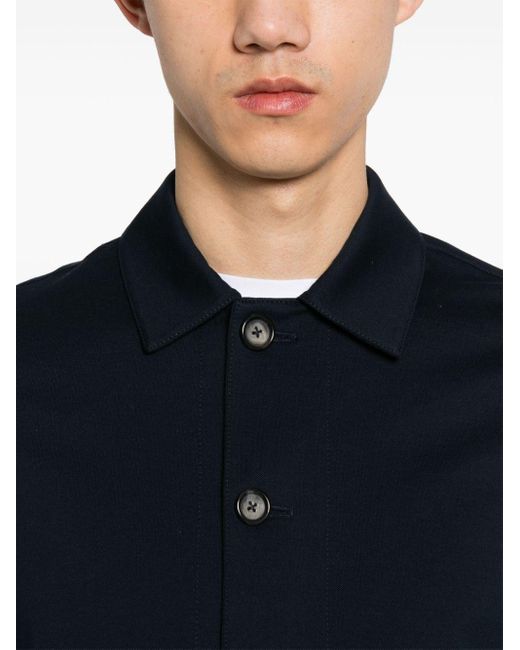 Circolo 1901 Blue Piqué-weave Shirt Jacket for men