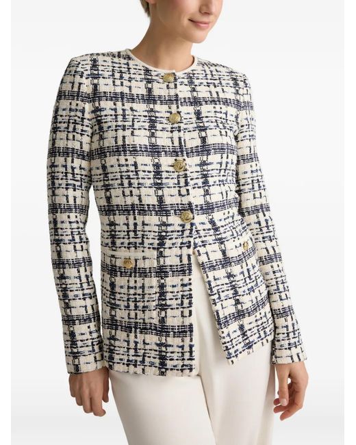 St. John Natural Tweed Button Jacket