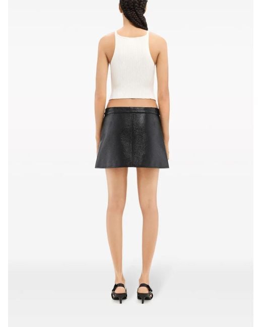 Courreges A-Lijn Mini-Rok in het Black