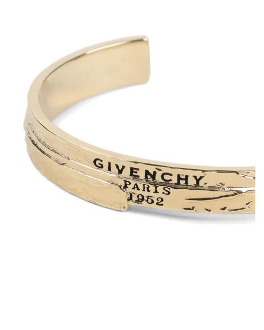Givenchy White Logo Cuff Bracelet