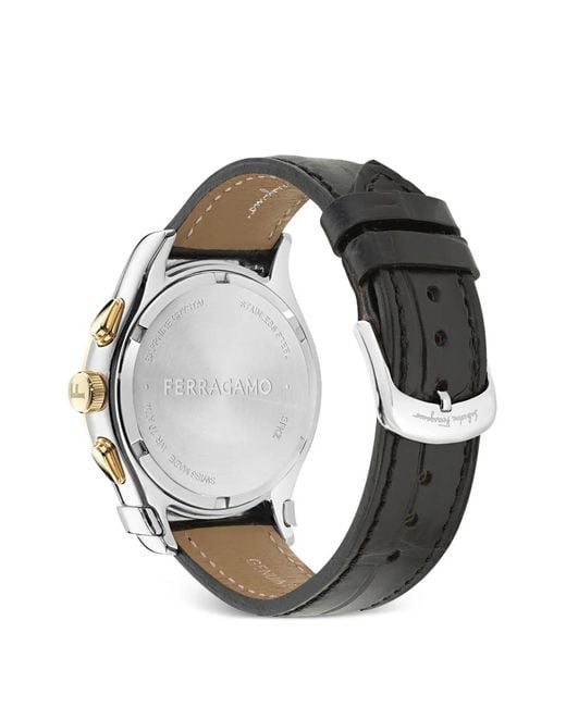 Ferragamo Black 1927 Chrono 42Mm Watch for men