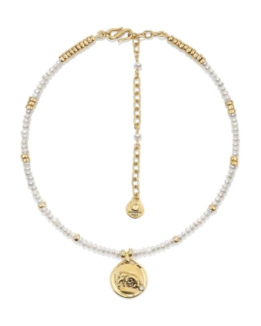 Goossens Astro Aries Pearls ネックレス White