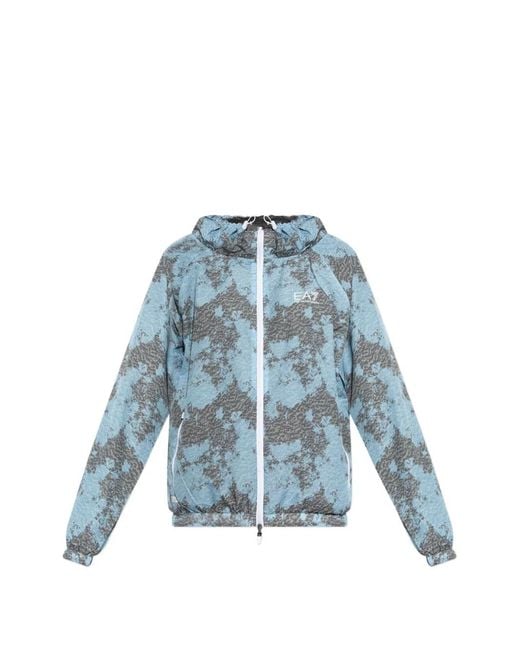Chaqueta Dynamic Athlete Con Capucha EA7 de color Blue