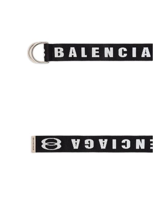 Cintura Con Logo E Doppio Anello di Balenciaga in White da Uomo
