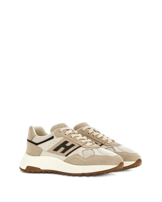 Hogan White Hyperlight Leather Sneakers for men