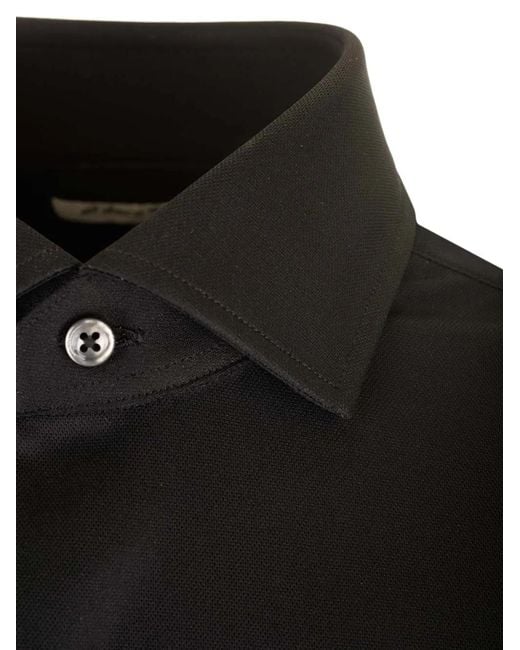 Al Duca D'aosta Black Slim-Fit Jersey Shirt for men