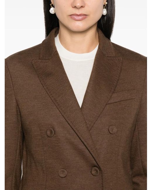 Circolo 1901 Brown Double-Breasted Blazer
