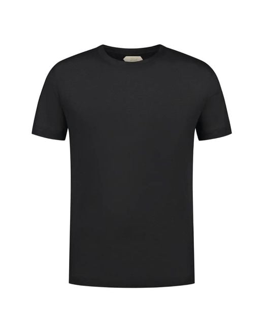 Aurélien Black City Linen T-Shirt for men