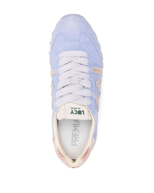 Premiata White 'Lucyd 6755' Sneakers