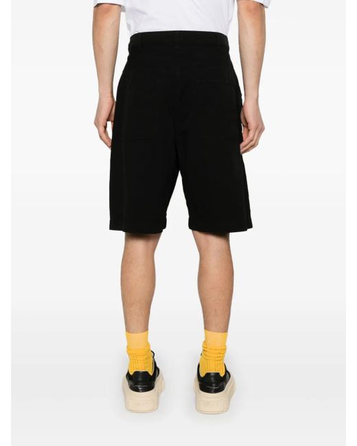 メンズ Comme des Garçons キャンバス ショートパンツ Black