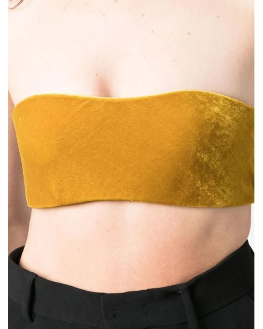 Roberto Cavalli Multicolor Strapless Cropped Top