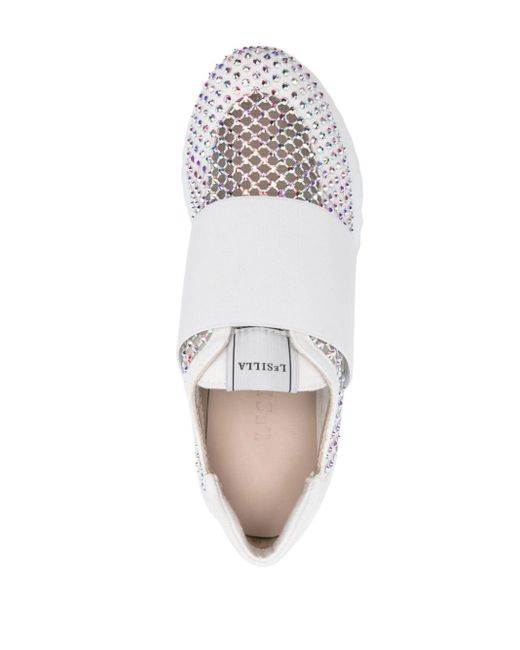 Zapatillas Gilda con diseño grueso Le Silla de color White