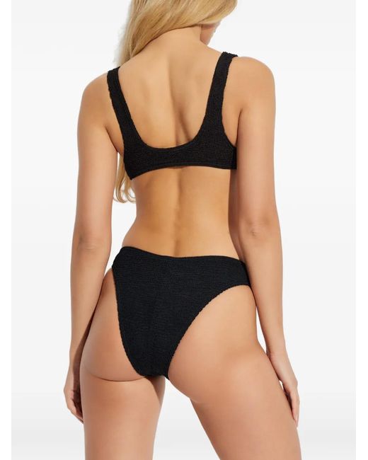 Bondeye Black Textured Bikini Bottom
