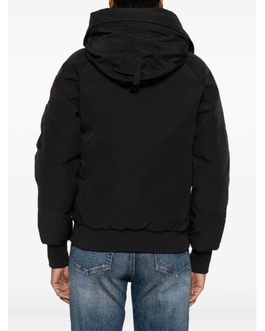 Canada Goose Black Hooded Puffer Jacket