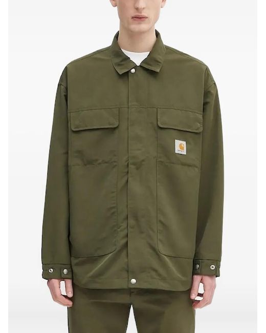 メンズ Carhartt ロゴ ジャケット Green