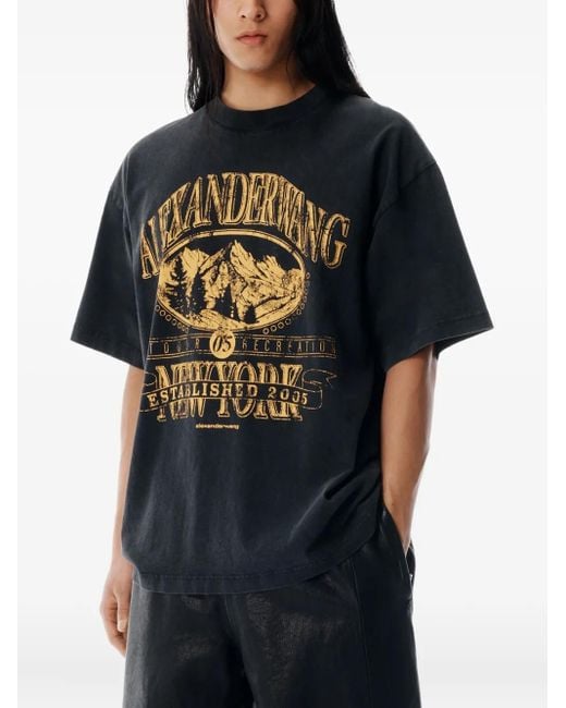 Alexander Wang グラフィック Tシャツ Blue