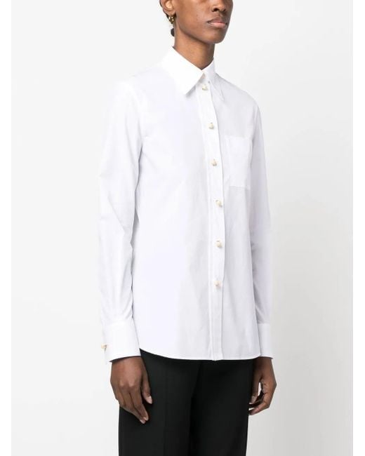 Lanvin White Chemise Manches Longues