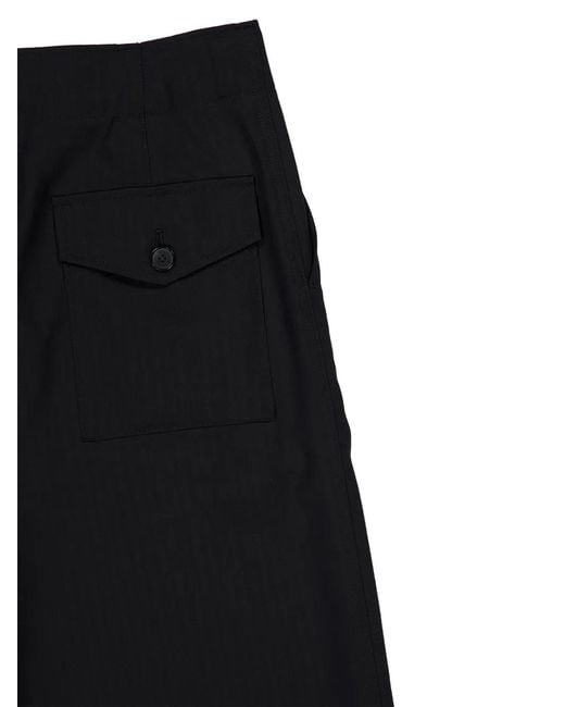 Auralee Black Belted Cargo Pants