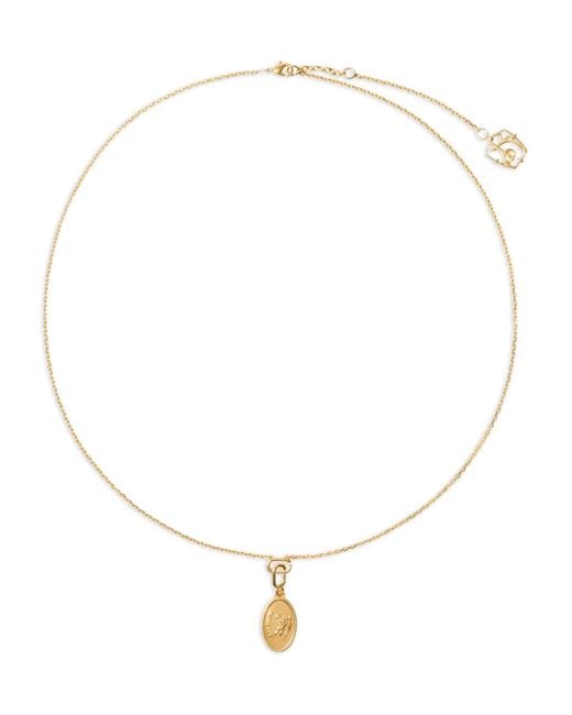 Burberry White Chain Pendant Necklace