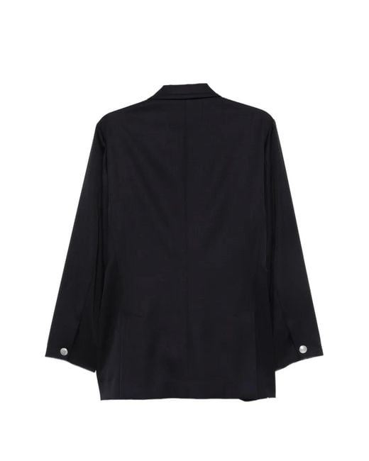Barena Blue Double-Breasted Peaked-Lapel Jacket