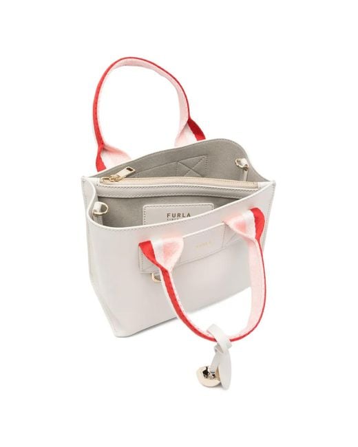 Furla White Divide Mini Bag