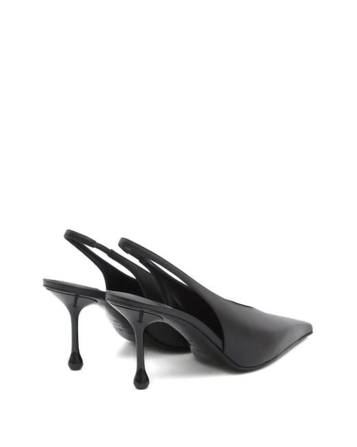 Jimmy Choo Black Spitze Isa Pumps 80mm