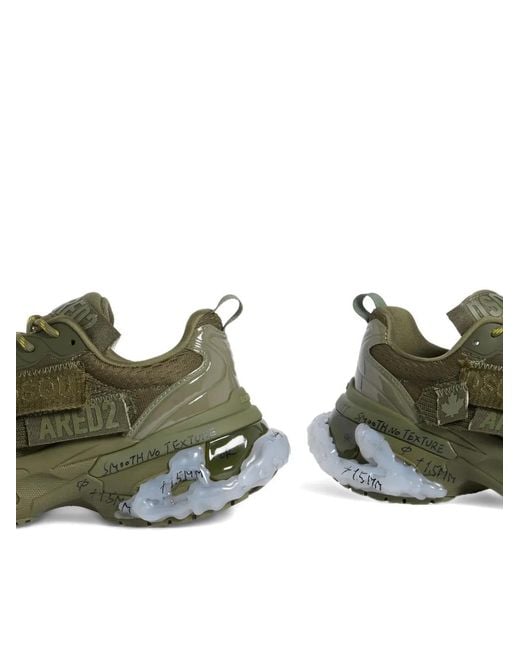 DSquared² Green Faster Sneakers for men