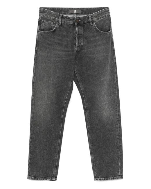 メンズ PT Torino ロゴパッチ ジーンズ Gray