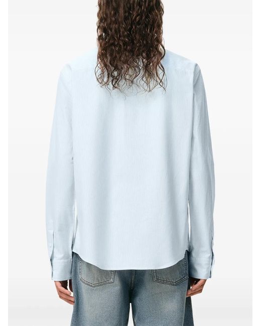 Camisa Ami De Coeur De Algodón Con Botones AMI de hombre de color White