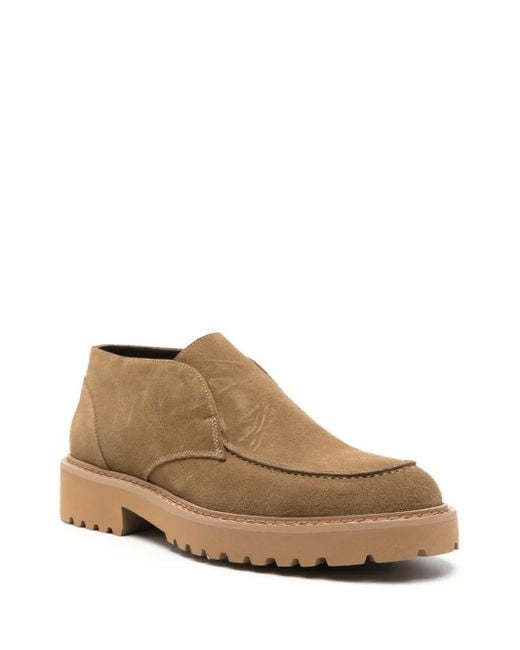 Doucal's Brown Suede Loafers for men