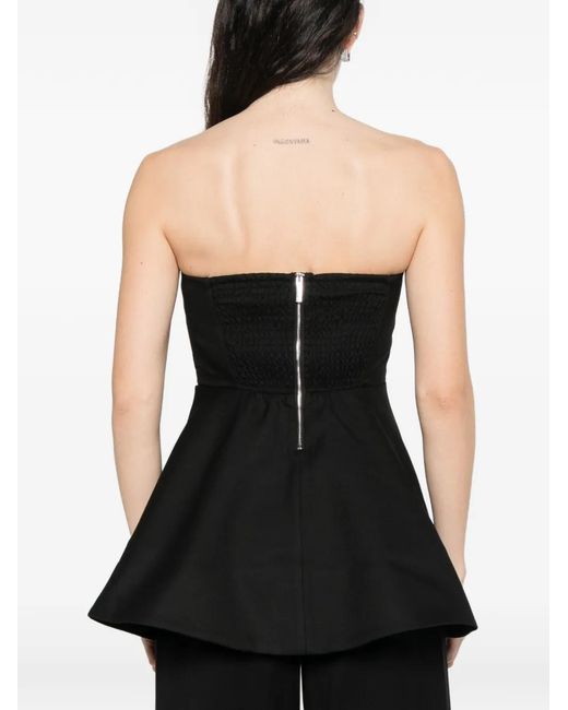 Gestuz Black Strapless Fit Flare Top