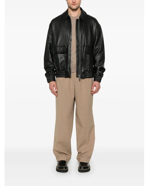 Studio Nicholson Black Leather Jacket for men