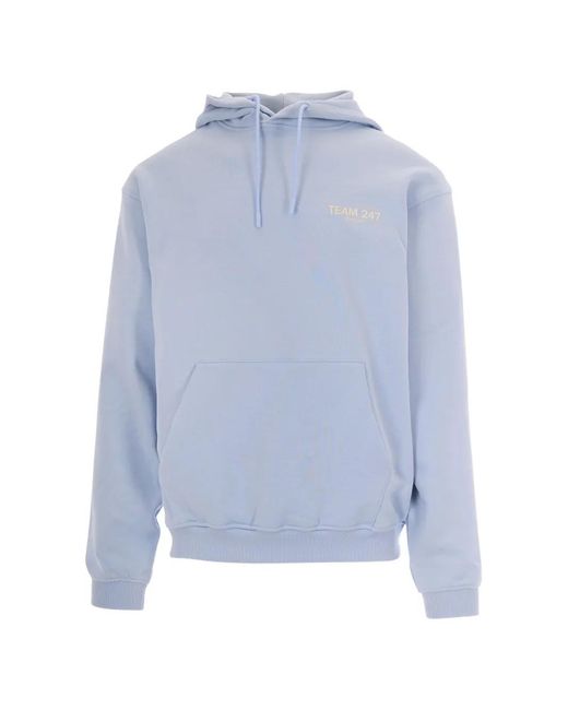 REPRESENT 247 Blue Drawstring Hoodie for men