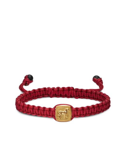 David Yurman Red 18K Petrvs Horse-Amulet Bracelet for men