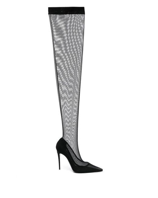 Stivali Kim 105mm di Dolce & Gabbana in Black
