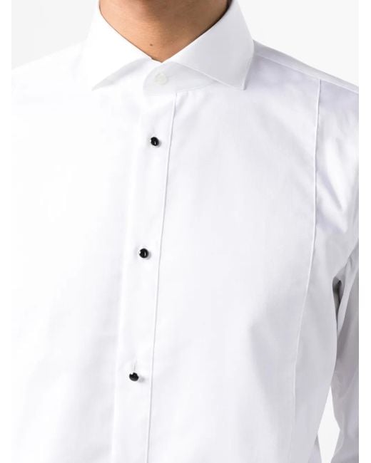 Boss White Slim-Fit Dress Shirt for men