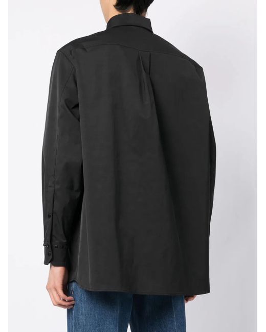 Valentino Garavani Black Rockstud-Embellished Shirt for men