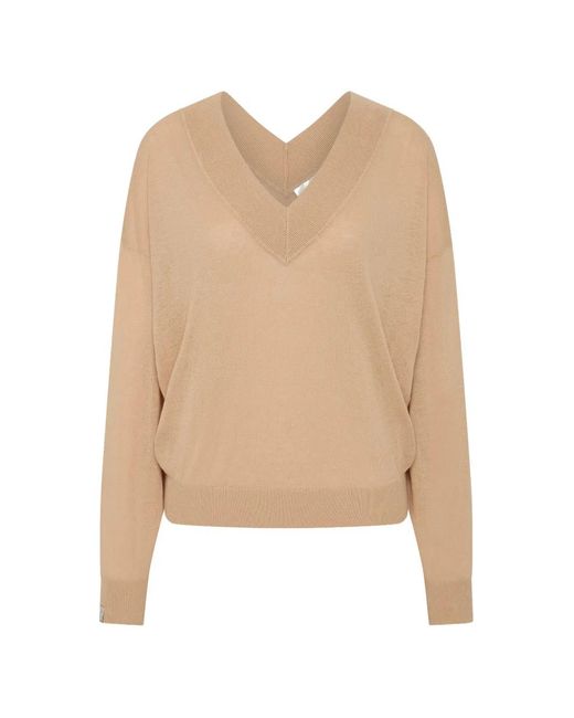 The Upside Natural Bonita V-Neck Sweater
